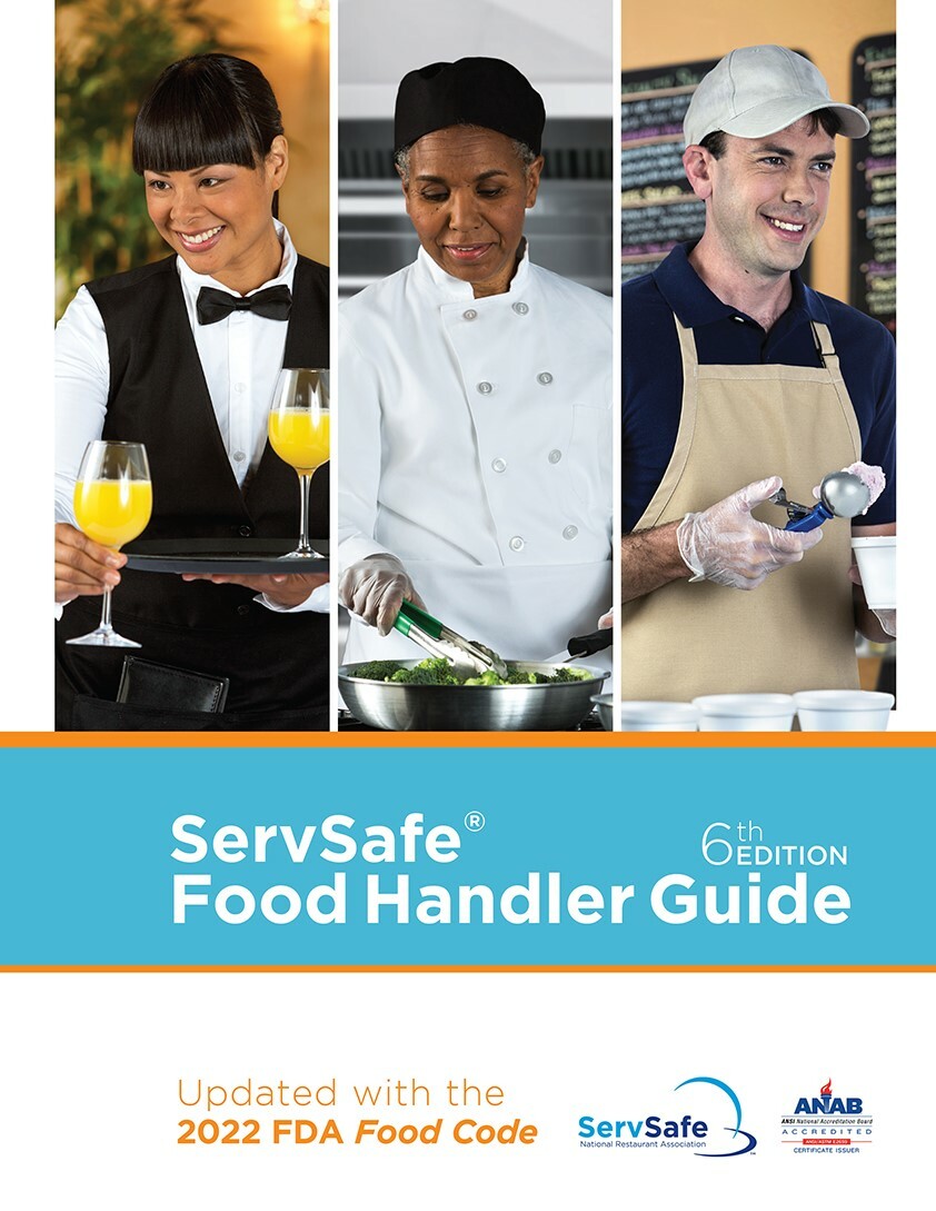 click to see details for ServSafe Food Handler® ANAB English Guides
